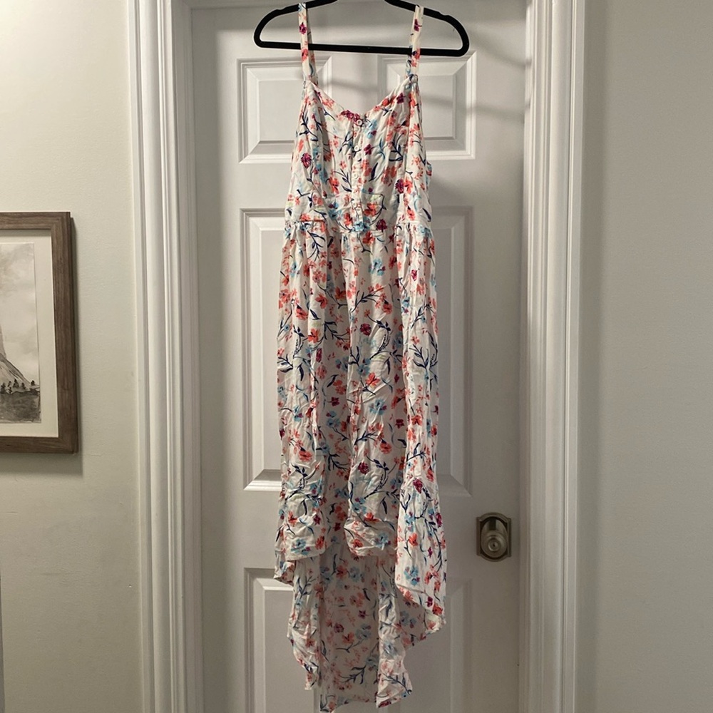 Torrid High Low Spaghetti Strap Floral Dress - Plus Size 2